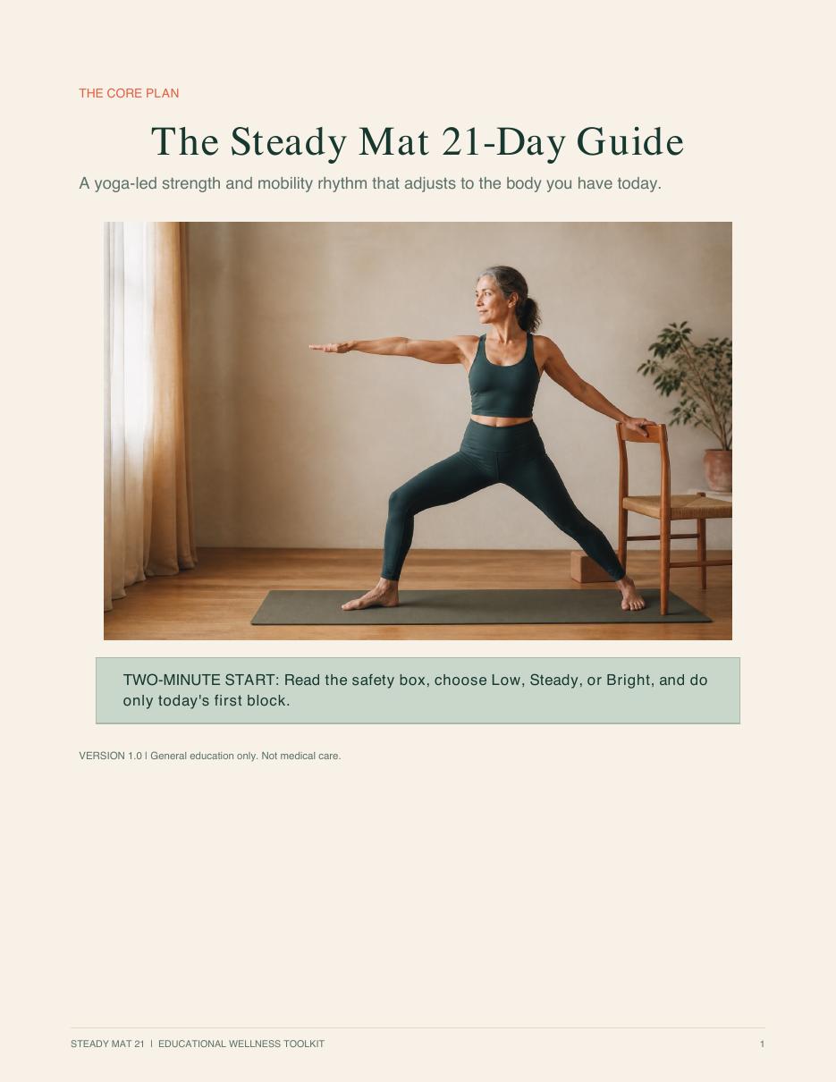 Cover of the Steady Mat 21-Day Guide